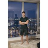 Sude HOMEWEAR ERCAN ERKEK KISA KOL ÜST CEPLİ ALT KAPRİ PJM TAKM
