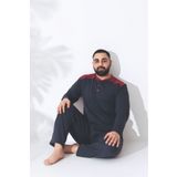 Sude HOMEWEAR Erkek Büyük Beden Uzun Kol ( Mevsimlik) Pijama Takımı