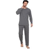 Sude HOMEWEAR ERKEK ÜST CEPLİ ALT DÜZ PİJAMA TAKIMI