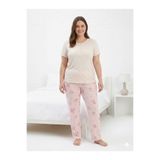 Sude HOMEWEAR Kadın Kısa Kol Büyük Beden Pijama Takımı