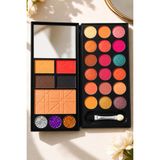 Sudedi Home 26 Renk Profesyonel Makyaj Paleti Aynalı Far Allık Kontür Highlighter Simli Makyaj Seti - Çok Renkli