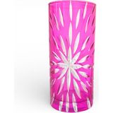 Sudedi Home El Kesimi Pembe Cam Sunum ve Kahve Yanı Bardağı (1 Adet) - 100 - 200 ml