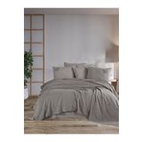 Sudem Home Collection Çift Kişilik Nakışlı Çeyizlik Pike Seti Premium Battal Boy Pike Takımı Vizon
