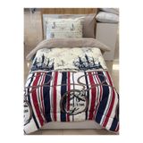 Sudemhome Tek Kişilik Çift Taraflı Peluş Welsoft Pufidik Uyku Seti (Yorgan + Lastikli Çarşaf + 2 Yastık Kılıfı)