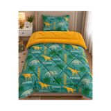 Sudemhome Tek Kişilik Çift Taraflı Peluş Welsoft Pufidik Yorgan Seti (Yorgan + 1 Yastık Kılıfı)