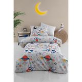 Sudemhome Tek Kişilik Ranforce %100 Pamuklu Lastikli Çarşaflı Nevresim Takımı Çocuk ve Genç Odası Desenli 160x220 cm (57 Tel)