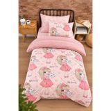 Sudemhome Tek Kişilik Uyku Seti Çift Taraflı Peluş Welsoft Pufidik Uyku Seti (Yorgan + Lastikli Çarşaf + 2 Yastık Kılıfı)