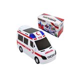 SUDEN Oyuncak Büyük Boy Ambulans Pilli Sesli Işıklı Ambulans 112 Acil Araba