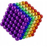 Suden Stres Bilye Neodyum Mıknatıs Neocube 5mm 216 Adet - Renkli