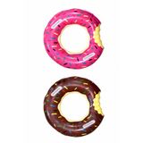 SUDESA OYUNCAK 2'Lİ SET 75 CM TUTUNMALI DONUT ŞİŞME DENİZ SİMİDİ PEMBE VE ÇİKOLATA ÇİFT KULPLU YETİŞKİN ÇOCUK 2303026