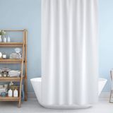 SudoCheap Zethome Jackline Banyo Duş Perdesi 0010 Beyaz Çift Kanat 2X120x200