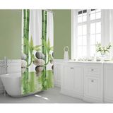 SudoCheap Zethome Tropik Banyo Duş Perdesi 10056 Çift Kanat 2X120x200