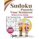 Sudoku Puzzels Voor Senioren - Medium tot Zeer Moeilijk - Grootletter: hersenspellen boeken volwassenen