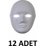 Südor 12 Adet Karton Maske Küçük Yüz