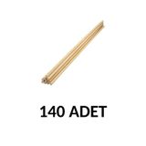 Südor 140 Adet Ahşap Yuvarlak Çubuk 30Cm X 4Mm