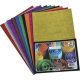 Südor 20X30 Cm 10 Renk 2 Mm. Simli Yapışkanlı Eva