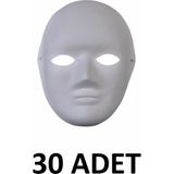 Südor 30 Adet Karton Maske Küçük Yüz