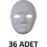 Südor 36 Adet Karton Maske Küçük Yüz