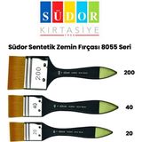 Südor 8055 Serisi Sentetik Zemin Fırçası Seti 3'lü
