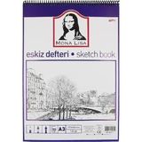 Südor A3 Eskiz Defteri Mona Lisa 120 gr 50 Yaprak Yüksek Baskı Kalitesi Ofis ve Ev Kullanımına Uygun