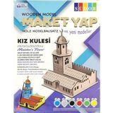 Südor Ahşap Kutulu Maket Kız Kulesi Boya Seti Büyük