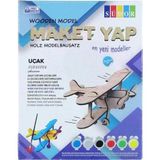 Südor Ahşap Maket Uçak Boyama Seti 15X15x6 Cm N:md201 Südor