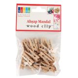 Südor Ahşap Mandal Küçük 2,5 cm 30'lu