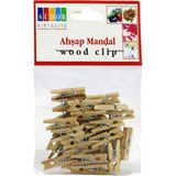 Südor Ahşap Mandal Küçük Boy 2 Paket 48 Adet - Renkli