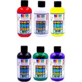 Südor Akrilik Boya 250 ml 6 Adet 250 ml Ana Renkler - Renkli