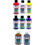 Südor Akrilik Boya 250 ml 8 Adet 250 ml Ana Renkler 6AD Gümüş 1 Ad Altın 1 Ad