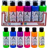 Sudor Akrilik Boya Multi 70 Ml Fosforlu 6 Fosforlu Renk Akrilik Boya Seti