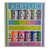 Sudor Akrılık Boya12x70ml Set Chalk Neon Sd150-x17