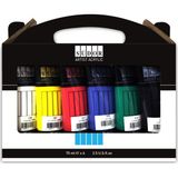 Südor Artist Akrilik Boya 6 x 75 ml Kalıcı ve Esnek Kullanım İçin İdeal Sanatsal Pigmentler