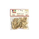 Südor BS129 Naturel Büyük 3.5 cm Ahşap Mandal