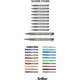 Südor Drawing Teknik Çizim Kalemi 11'li SET200 Fineliner 04 mm Ince Uçlu Yazı Çizim Kalemi 20 Renk Set