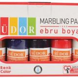 Südor Ebru Boyası 10 Renkx30 ml. Damlalıklı Şişe