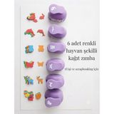 Südor Hayvan Şekilli Mini Kağıt Zımbası ve Delgeç - Tekli (Tavşan, Köpek Balığı, Civciv, Kelebek, Ayıcık Seçenekli) - yunus