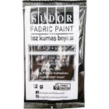 Südor KB10 Siyah Toz Kumaş Boyası 12 g İpek, Pamuk ve Naylon Kumaşlar İçin Uygun