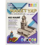 Südor MD205 Ahşap Maket Kız Kulesi Boyama Seti