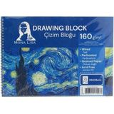 Südor MN24-2 Mona Lısa Spiralli Resim Defteri - Çizim Bloğu 25X35CM 160GR. 15YP. - Düz - ÇİZİM BLOĞU