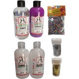 Südor Mona Lisa 250ML Slime Slaym Yapma Seti 4 Adet Mor Renkli Köpük ve Sim ile Eğlenceli Aktiviteler - Set x Set x Karışık-Çok Renkli