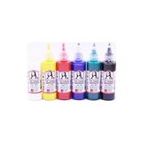 Südor Monalisa Batik Boyası 6 x 70 ml Canlı Renk Seçenekleri ile Çevre Dostu Boyama Seti