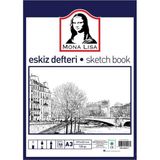 Südor Monalisa Eskiz Defteri A-3 Dokulu Kağıt Kara Kalem Çalışma Defteri 50 Yaprak 120 gr 29,7 x 42 cm - Krem