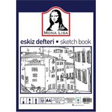 Südor Monalisa Eskiz Defteri A-4 Dokulu Kağıt Kara Kalem Çalışma Defteri 50 Yaprak 120 gr 21 x 29,7 cm - Krem