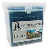 Südor Monalisa TouchBlack Çift Uçlu Artist Marker 48 Renk