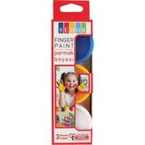 Südor Parmak Boyası Set (3*30 Ml) - Çok Renkli - Beyaz-Sarı-Mavi