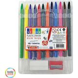 Südor Plastik Crayon (Pastel Boya) 12 Li Renkli Kalemler ile Eğlenceli Sanat Deneyimi
