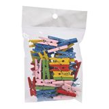 Südor Renkli Ahşap Mandal Küçük - 3 Paket