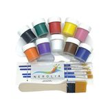 Südor Resim ve Boyama Seti - 10X20ML Südor Akrilik Boya+ Fırça ve Resim Paleti Hediyeli / Öğrenci - Okul Seti