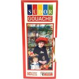Südor SD522 10'lu Şişe Guaj Boya - Çok Renkli